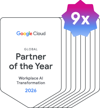 Insignia de Google Workspace: 8 veces Partner Mundial del Año
