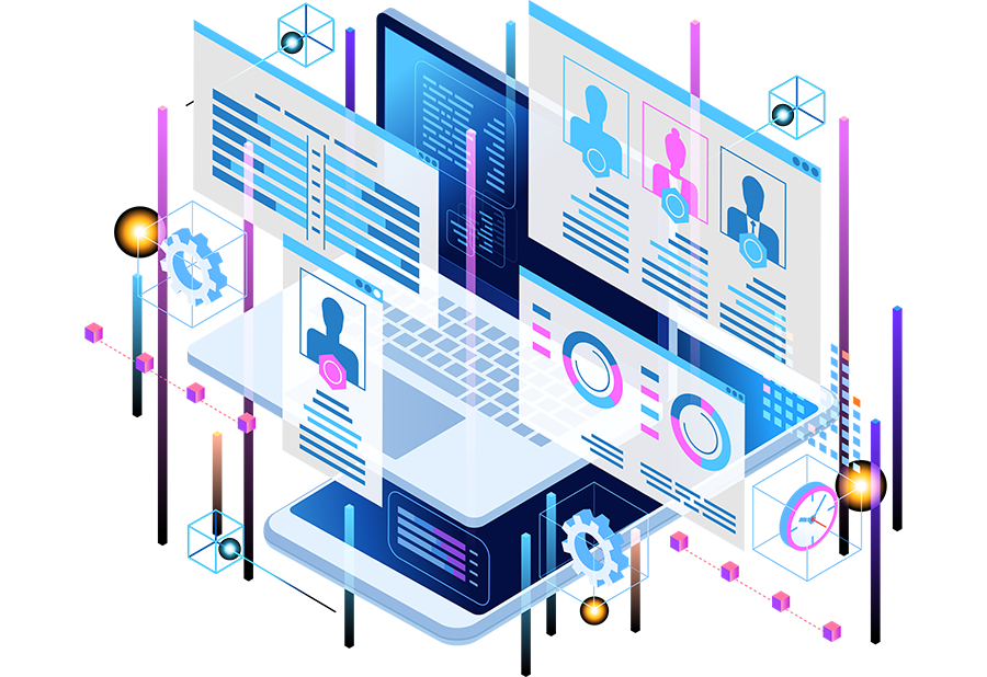 digital graphic of software development