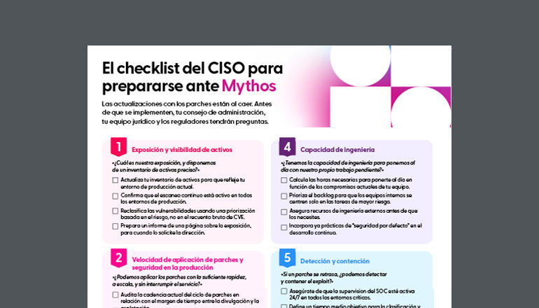 The CISO Mythos Readiness Checklist Miniatura del recurso disponible para descargar a continuación